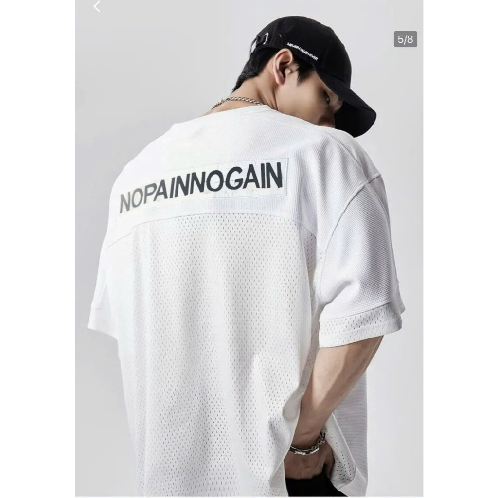 Áo thun Stee Cổ tim 23 TAY Thêu Cotton ICVCVNI Unisex Menwear