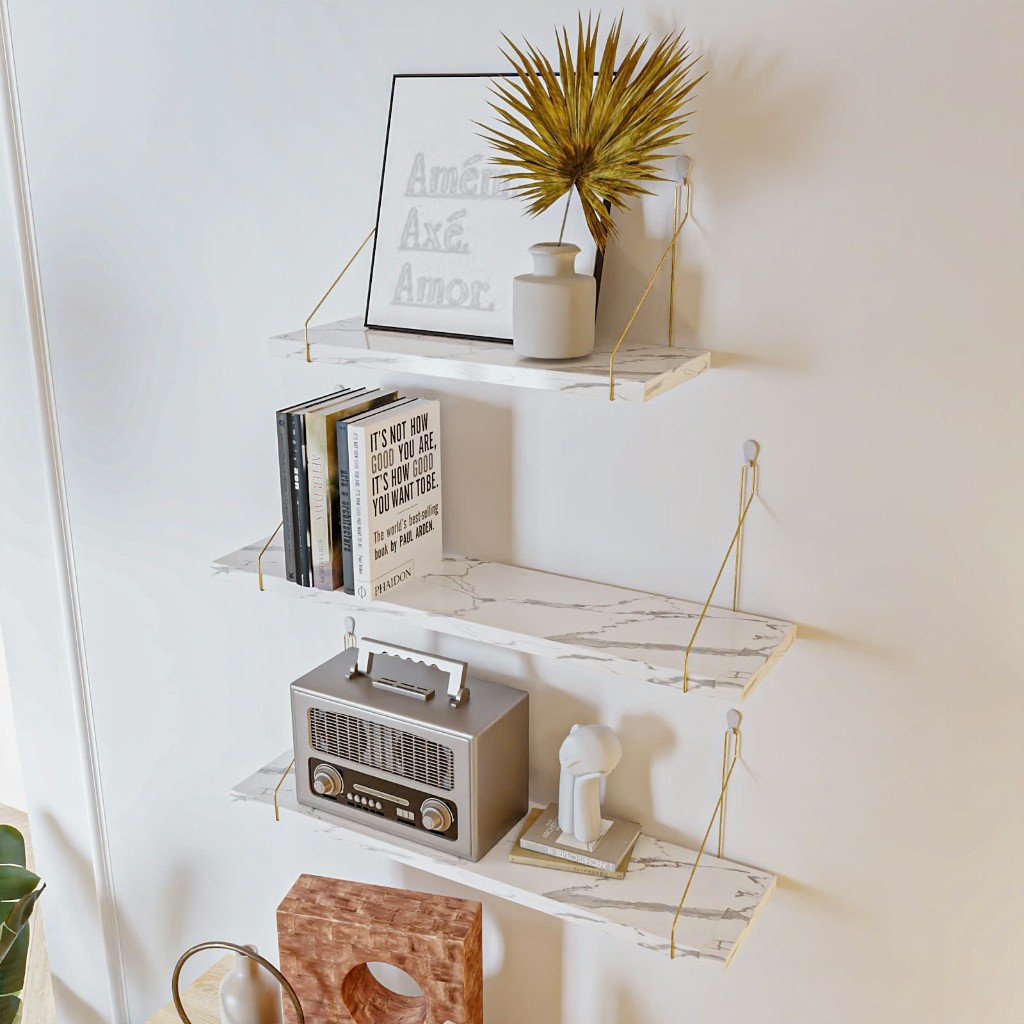 kệ gỗ cao cấp trang trí nhà tắm nhà bếp decor phòng khách Vinasu