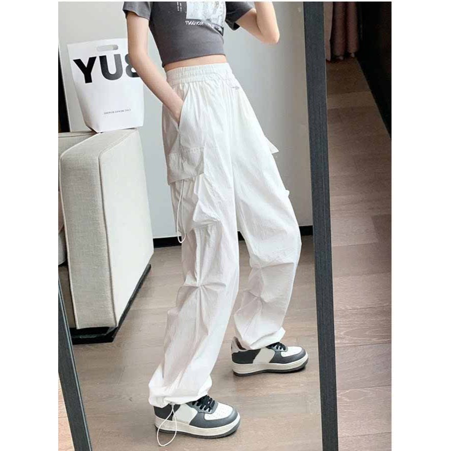 [HCM] Quần dài CAGO nam nữ chất kaki joger HỘP có dây rút eo phong cách,chất liệu vải dày K1