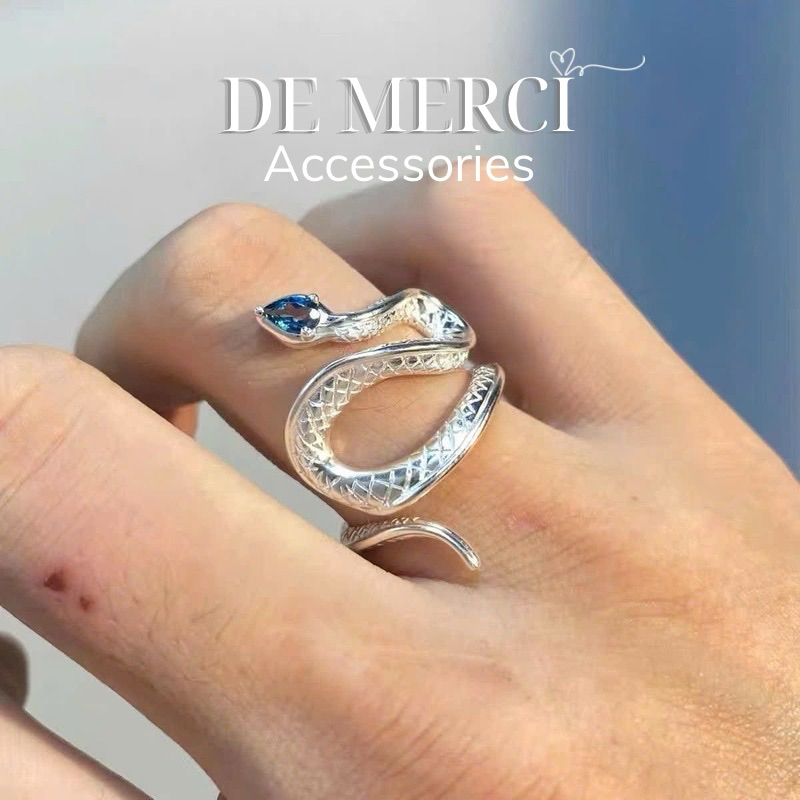 Nhẫn De Merci Accessories Thiết Kế Hình Rắn Độc Đáo Phong Cách