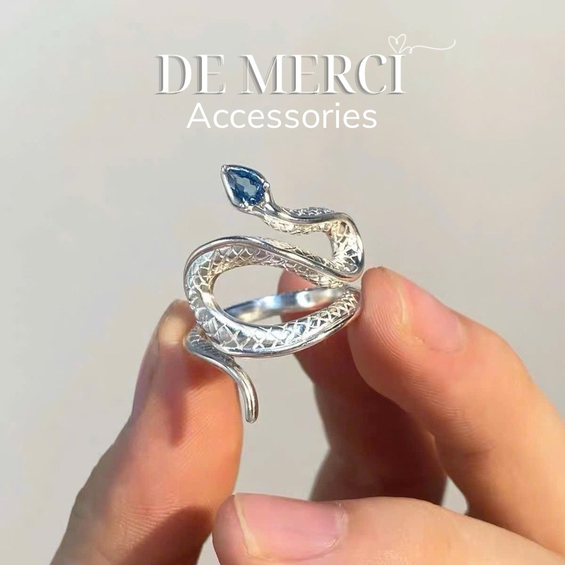 Nhẫn De Merci Accessories Thiết Kế Hình Rắn Độc Đáo Phong Cách