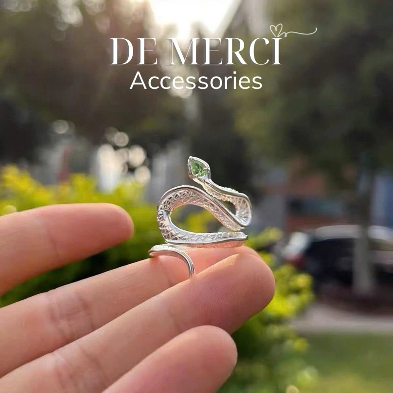 Nhẫn De Merci Accessories Thiết Kế Hình Rắn Độc Đáo Phong Cách