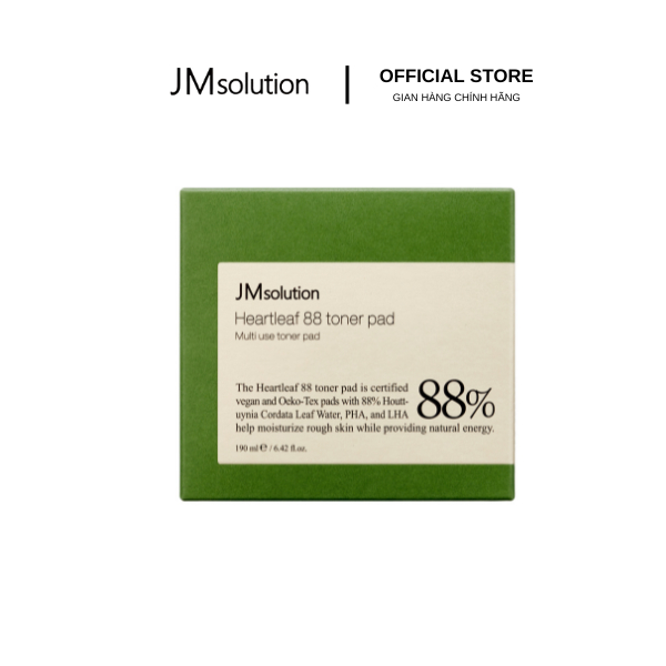 JMsolution Toner Pad chiết xuất diếp cá làm dịu da Heartleaf 88 Toner Pad 70 miếng Hỗ Trợ Cân Bằng Da