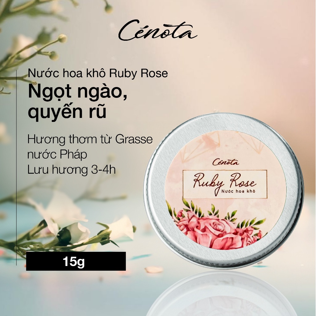 Ảnh Nước Hoa Khô Cenota Ruby Rose Ngọt Ngào Quyến Rũ 15g, Nước Hoa Dạng Sáp Lưu Hương Lâu 4