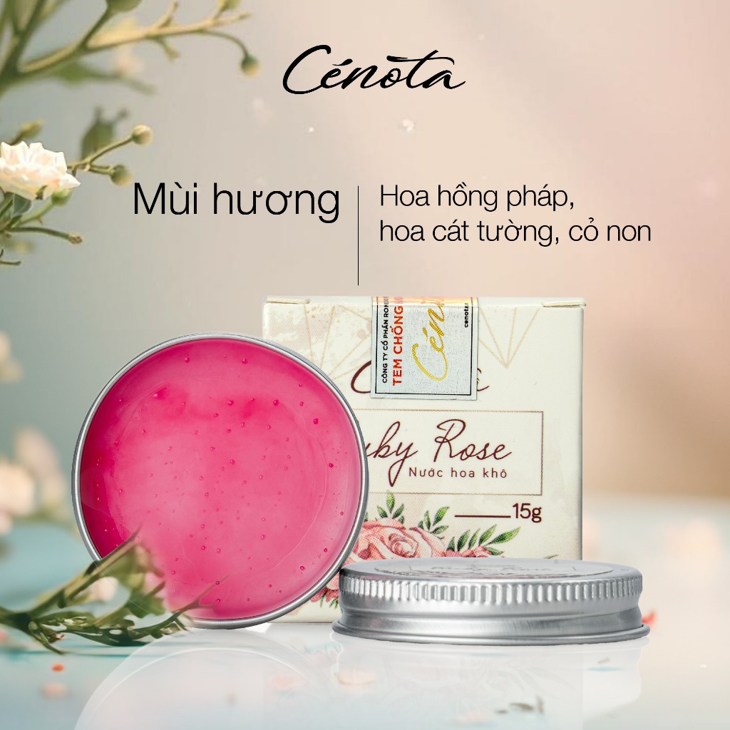 Ảnh Nước Hoa Khô Cenota Ruby Rose Ngọt Ngào Quyến Rũ 15g, Nước Hoa Dạng Sáp Lưu Hương Lâu 3