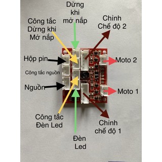 Mạch điều khiển hộp đồng hồ xoay 5 chế độ có đèn led vtự dừng khi mở nắp