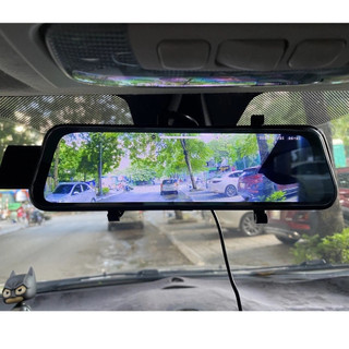 Camera hành trình ô tô X10 Kết nối điện thoại Màn gương cảm ứng 10inch Hiển thị vạch lùi Hỗ trợ ghi hình đêm Bh 12 tháng