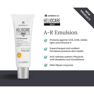 Kem chống nắng Heliocare 360 A-R Emulsion SPF50+ kiềm dầu, bật tông sáng, phù hợp da dầu da hỗn hợp 50ml