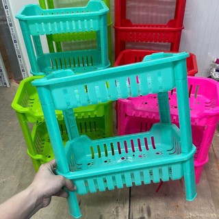 Kệ để đồ nhà tắm đa năng, đựng đồ nhà bếp tiện lợi, kệ nhựa nhiều tầng nhiều màu