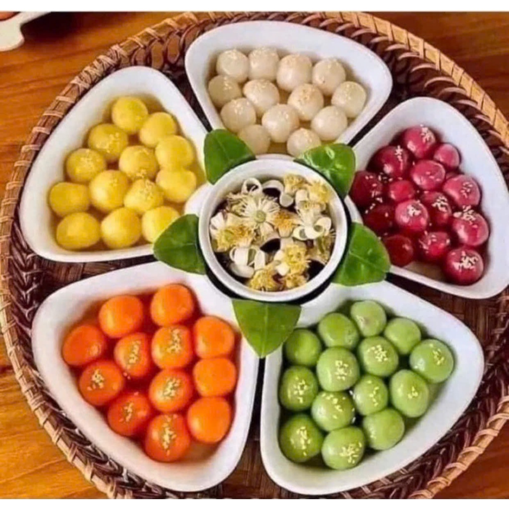 Set đĩa mặt trời - Bộ đĩa sứ và tô sứ cao cấp họa tiết hoa đào sang trọng hàng chuẩn Bát Tràng