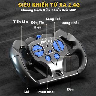 Đồ Chơi Siêu Xe Điều Khiển Từ Xa RC 2.4GHZ F1 Với 3 Màu Chất Liệu Nhựa Cao Cấp Chế Độ Phun Khói Tặng Kèm Pin Sạc