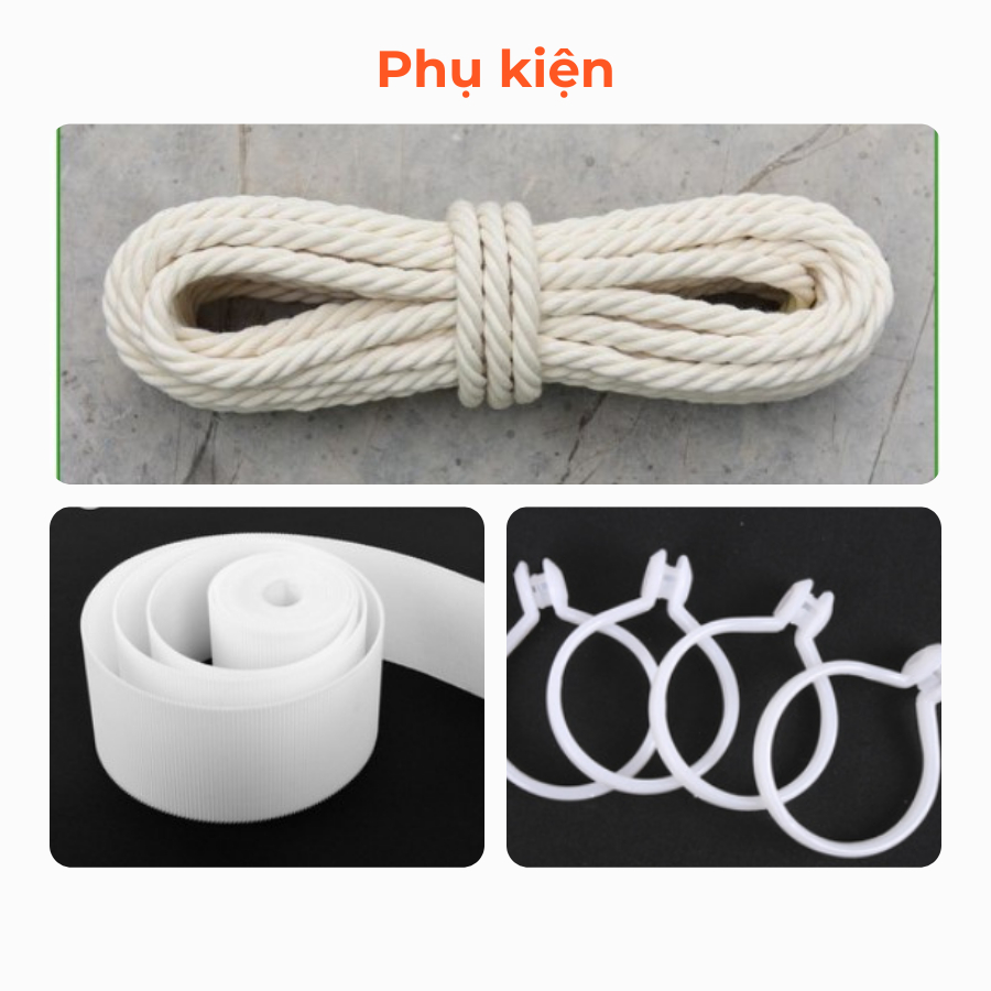 Dây Thừng Treo Rèm & Keo Dán Rèm Siêu Chắc Bộ Đôi Phụ Kiện Rèm Hoàn Hảo ...
