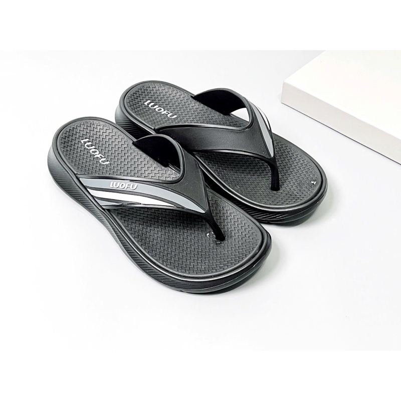 Dép Xỏ Ngón Nam Luofu Đế Dày Cao Su Non Êm Chân Chống Trơn Đi Học Đi Chơi Fullsize 40-44