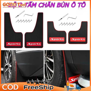 Chắn Bùn Ô Tô - Bộ 2 Tấm Cao Su Chắn Bùn Ô Tô Chắn Nước Bùn Đất Văng Lên Xe Và Văng Lên Các Xe Khác [Tặng Kèm Ốc Vít]