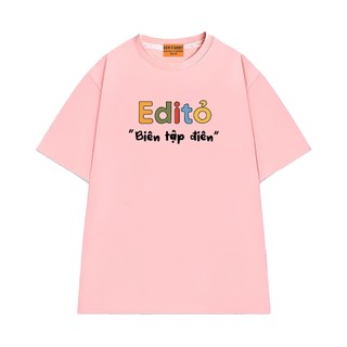 Áo Thun NGỐ TEE Editor - Biên Tập Điên, Áo Vớ Vẩn Form Rộng Vải Cotton 75 Thoáng Mát Form Rộng