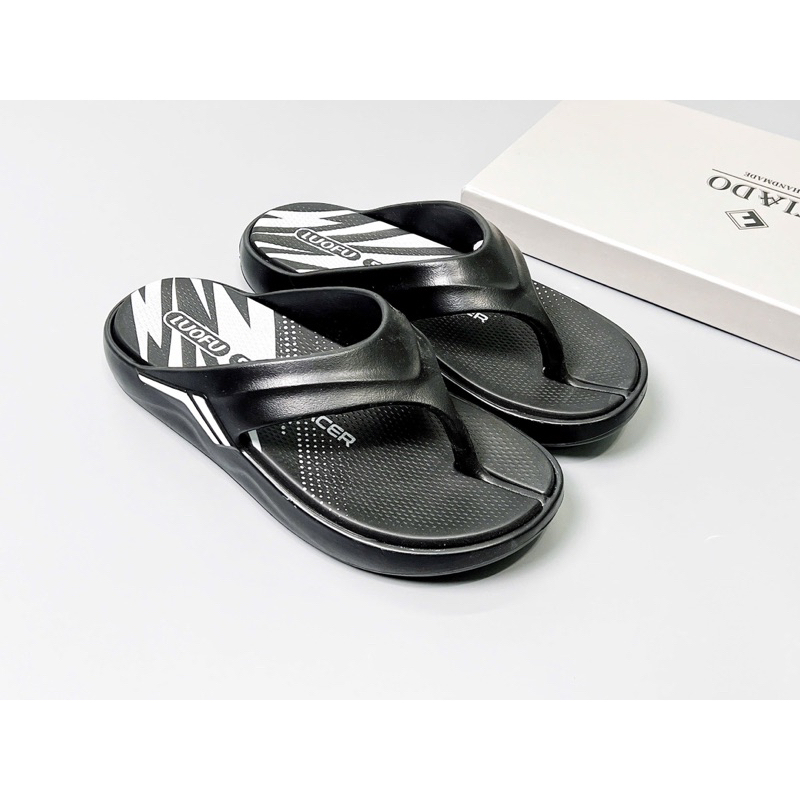 ép Xỏ Ngón Nam Luofu Đúc Liền Đế Dày 4cm Đế Êm Chống Trơn Đi Biển Đi Chơi Fullsize 40-44
