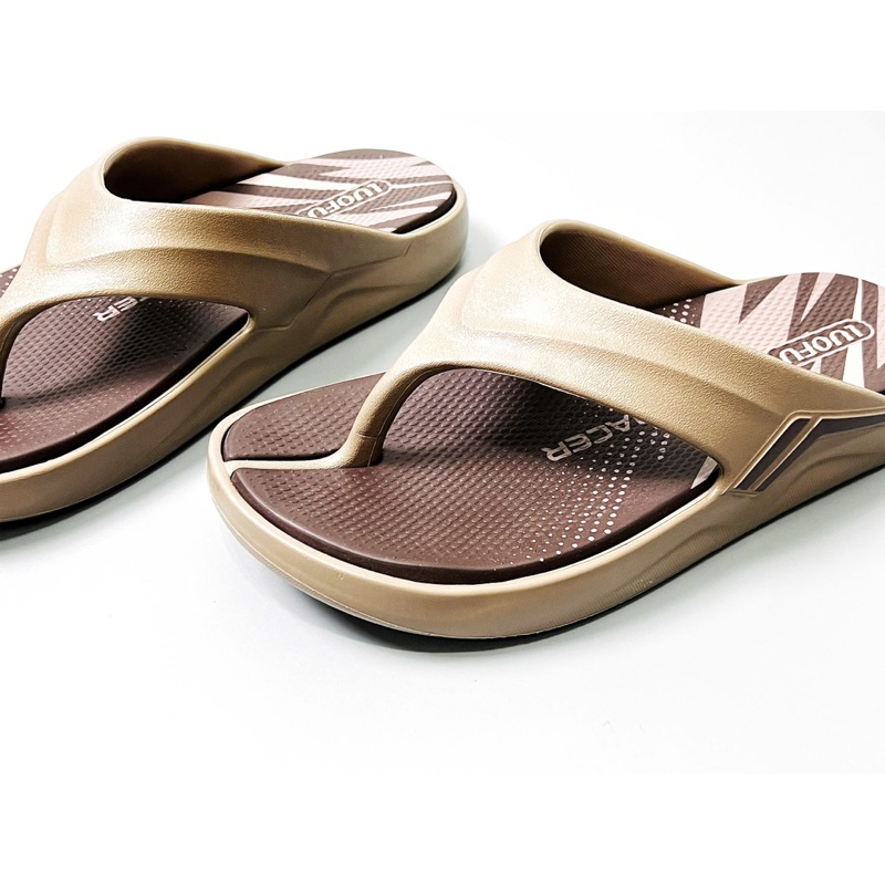 ép Xỏ Ngón Nam Luofu Đúc Liền Đế Dày 4cm Đế Êm Chống Trơn Đi Biển Đi Chơi Fullsize 40-44