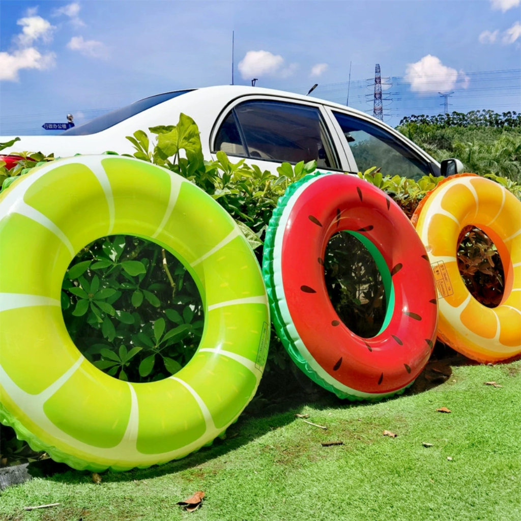 Phao Bơi Tròn Trẻ Em Người Lớn Bơm Hơi Chất Liệu Bằng Pvc Dầy Dặn Đủ Size Nhiều Hình