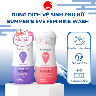 Dung Dịch Vệ Sinh Phụ Nữ Summer's Eve Feminine Wash Làm Sạch Nhẹ Nhàng Chống Khô Da 266ml