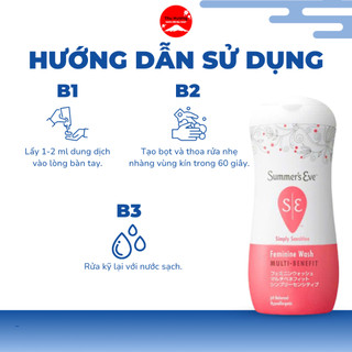 Dung Dịch Vệ Sinh Phụ Nữ Summer's Eve Feminine Wash Làm Sạch Nhẹ Nhàng Chống Khô Da 266ml
