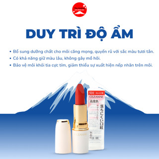 Son Lì Cezanne Lasting Lip Color Nội Địa Nhật Mềm Mịn Lâu Trôi Dưỡng Ẩm Giúp Môi Căng Mọng Thỏi 3.9g