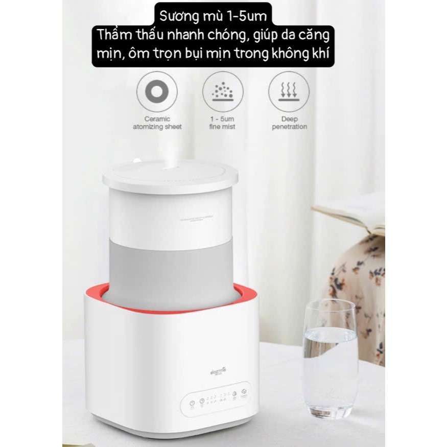 Máy tạo ẩm gấp gọn Deerma DEM-F235, tiết kiệm diện tích, thanh lọc không khí