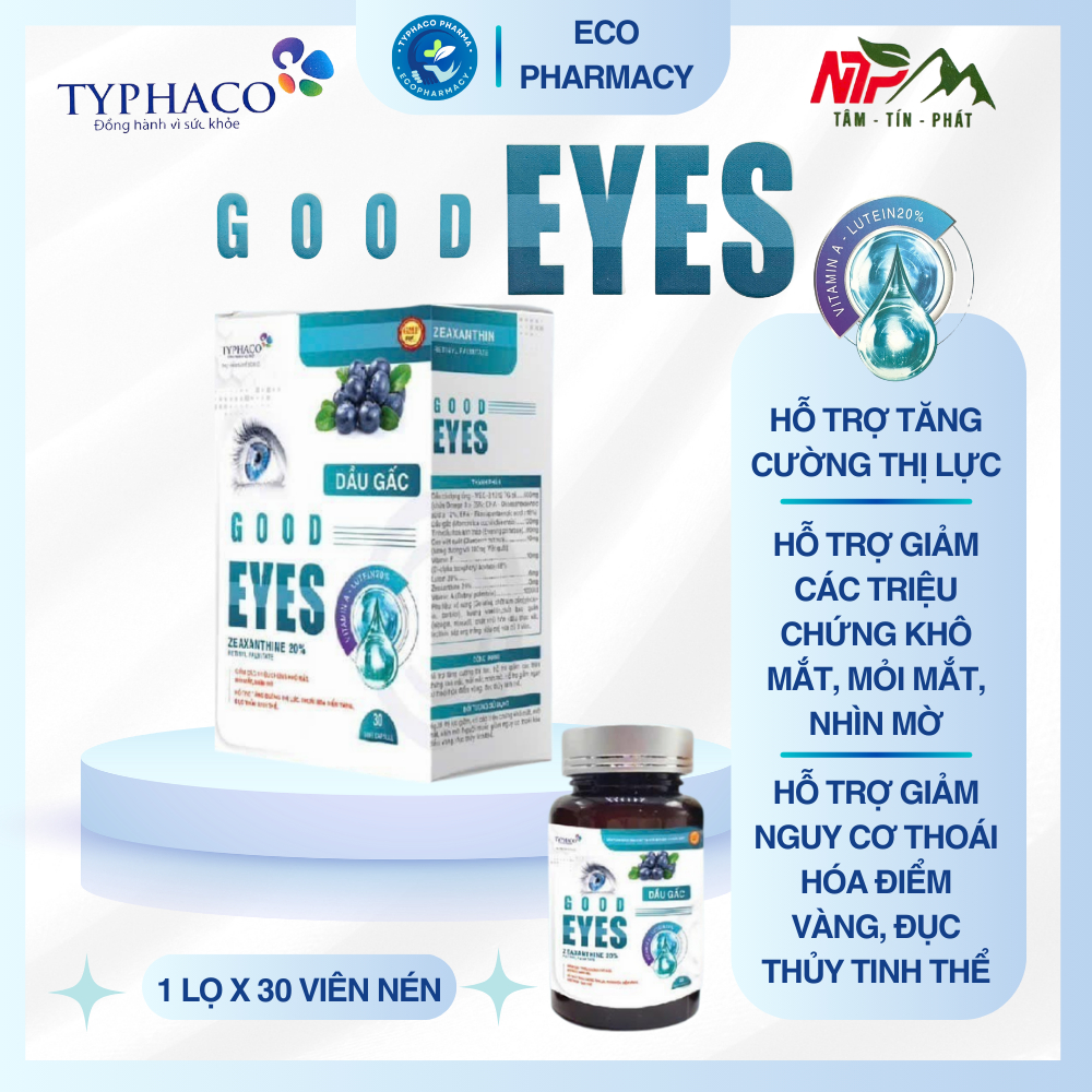 Viên Uống Bổ Mắt Good Eyes Hỗ Trợ Tăng Cường Thị Lực, Giảm Mỏi Mắt Khô ...