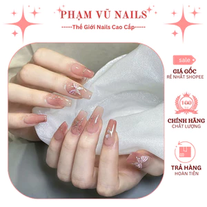 Móng Tay Giả Hot Trend Bộ 24 Móng Tay Giả Tặng Kèm Keo Và Dụng Cụ Gắn Móng