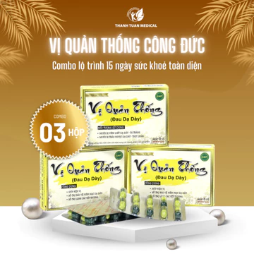 [Liệu trình 15 ngày] Viên uống Vị Quản Thống Công Đức – Giúp hỗ trợ giảm đau, viêm dạ dày tá tràng
