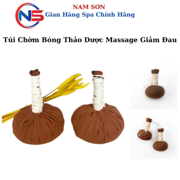 Túi Chờm Bóng Thảo Dược Massage Giảm Đau, Banh Thảo Mộc Chườm Nóng Dùng Trong Đông Y Spa Dưỡng Sinh