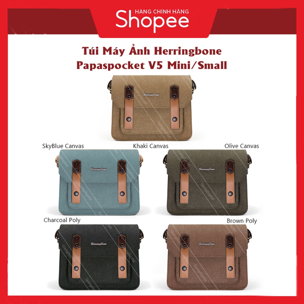 Túi máy ảnh Herringbone Papaspocket V5 Mini / Small / Medium | Shopee ...