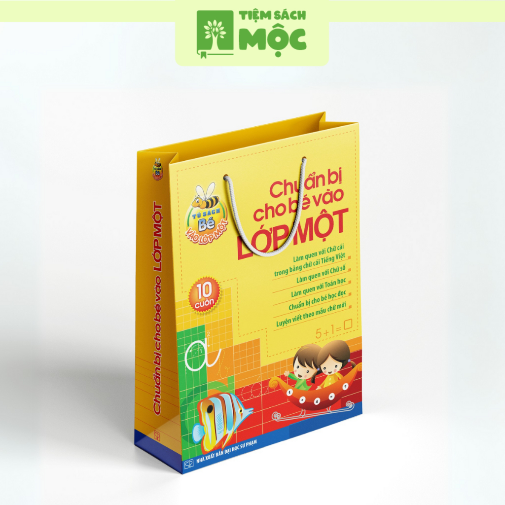 Sách: Chuẩn Bị Cho Bé Vào Lớp Một - Túi 10 Cuốn