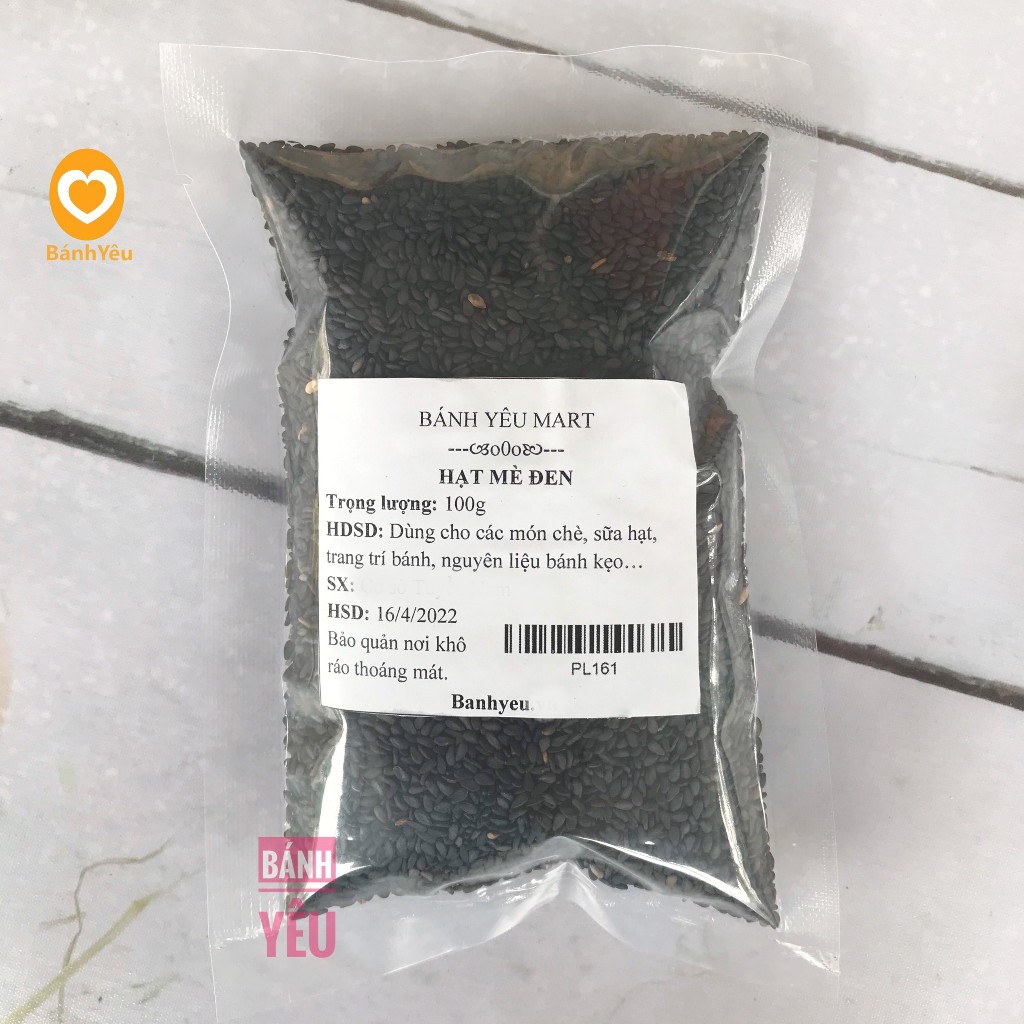 Gói mè, Hạt Mè Đen Chia-100g - PL161A