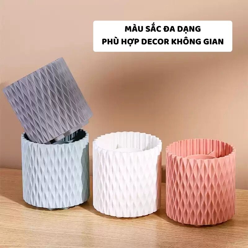 Hộp Đựng Cọ Trang Điểm Thông Minh ENODA HOME, Ống Đựng Mỹ Phẩm, Giá Đựng Mỹ Phẩm Chống Bụi R015