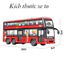 Mô hình đồ chơi xe bus 2 tầng âm thanh đèn mở cửa