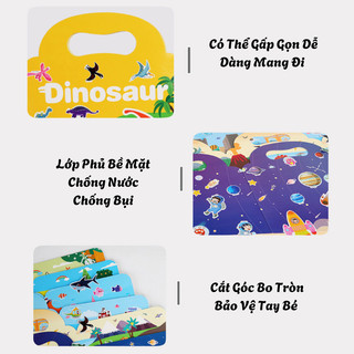 Sách Sticker Bóc Dán Đa Dạng Chủ Đề Có Thể Sử Dụng Lại Nhiều Lần Thiết Kế Quai Sách Có Thể Gấp Gọn Mang Theo Dành Cho Bé
