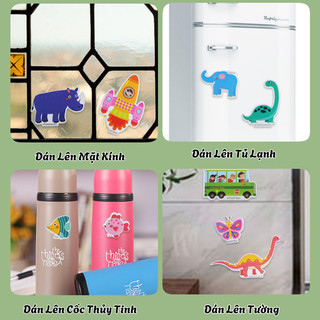 Sách Sticker Bóc Dán Đa Dạng Chủ Đề Có Thể Sử Dụng Lại Nhiều Lần Thiết Kế Quai Sách Có Thể Gấp Gọn Mang Theo Dành Cho Bé