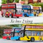 Mô hình đồ chơi xe bus 2 tầng âm thanh đèn mở cửa