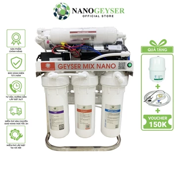 Bộ tiền lọc máy Ion Kiềm cho nước cứng MIX NANO, Tiền lọc máy Ion Kiềm nước nhiễm đá vôi, nước có cặn canxi, giảm TDS