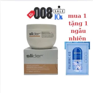 Hấp dầu ủ tóc Keratin Collagen SLIDER Phục hồi tóc chuyên sâu, Mềm mượt tóc, Hương thơm 72h [ Madein italia 500ml ]