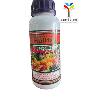 Phân bón lá rong biển nước Halifax của Boly chai 500ml, đâm chồi kéo đọt, lớn trái.