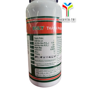 Phân bón lá rong biển nước Halifax của Boly chai 500ml, đâm chồi kéo đọt, lớn trái.