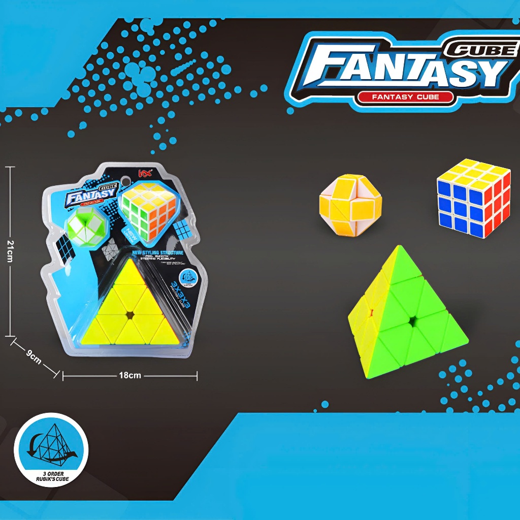 Đồ chơi rubik 3x3 Fantasy Cube 3 tầng Tinyzone đồ chơi rubik đồ chơi ...