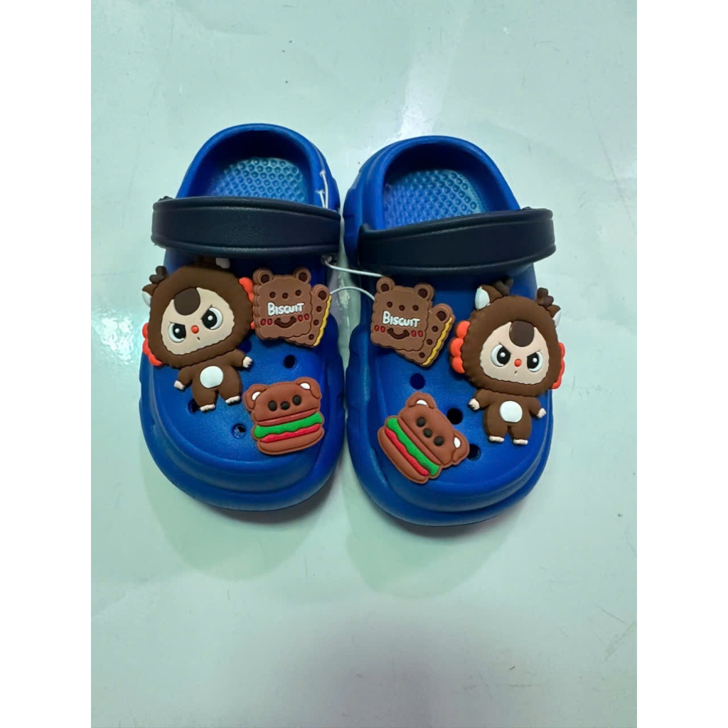 Dép Sục bánh mì thời trang cho bé trai hình Babythree siêu nhẹ mềm êm chân đế cao