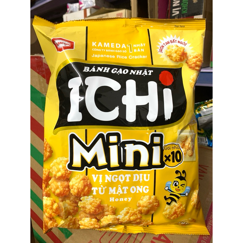 Bánh Gạo Nhật Ichi 10 Gói Nhỏ Mini Vị Ngọt Dịu Mật Ong 150g | Shopee ...