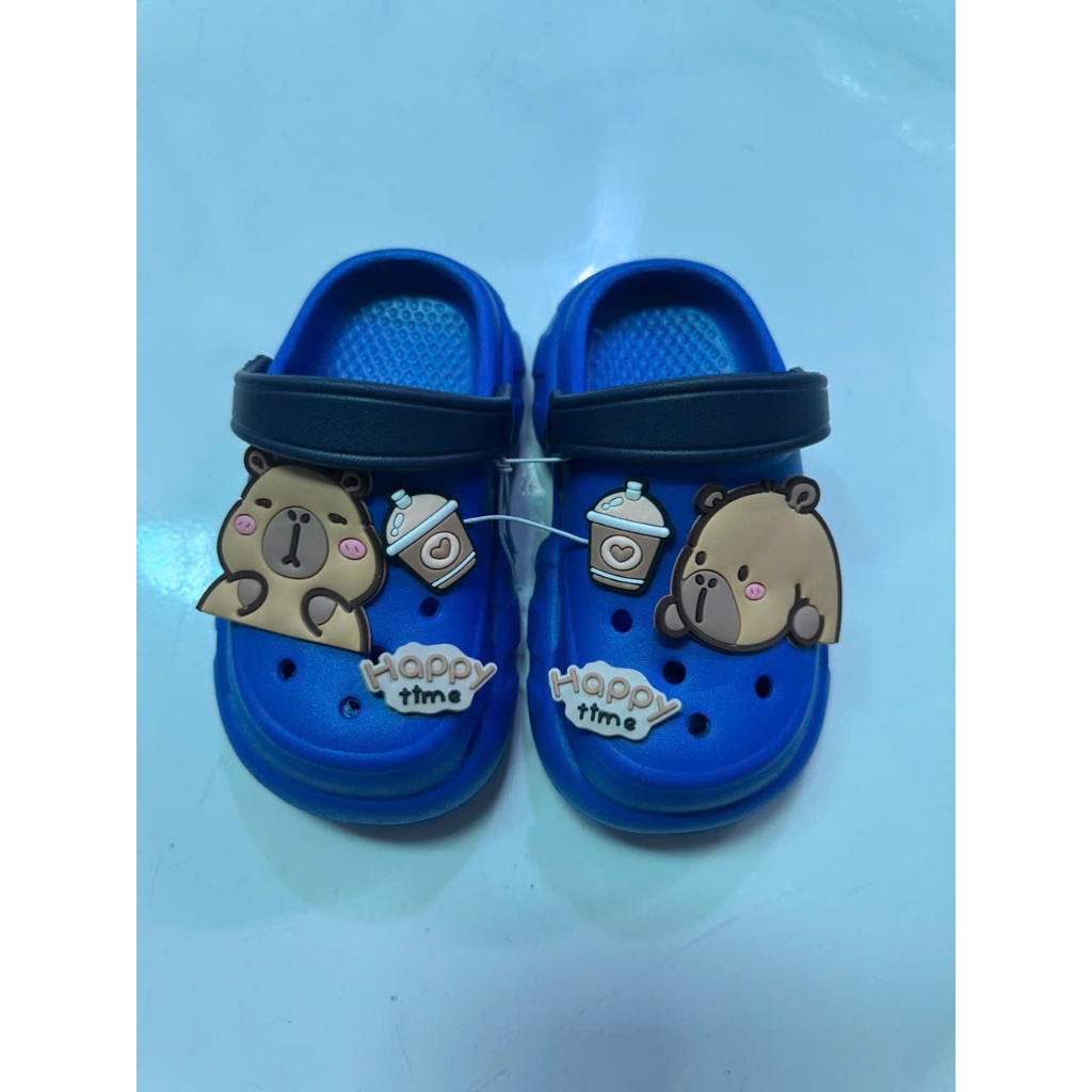 Dép Sục bánh mì thời trang cho bé trai hình Capybara siêu nhẹ mềm êm chân đế cao