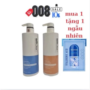 Dầu gội chống gàu chống nhờn SLIDER Keratin và Collagen mềm mượt tóc và ngăn ngừa gàu, sạch bả nhờn 800ml [ Madein ý ]