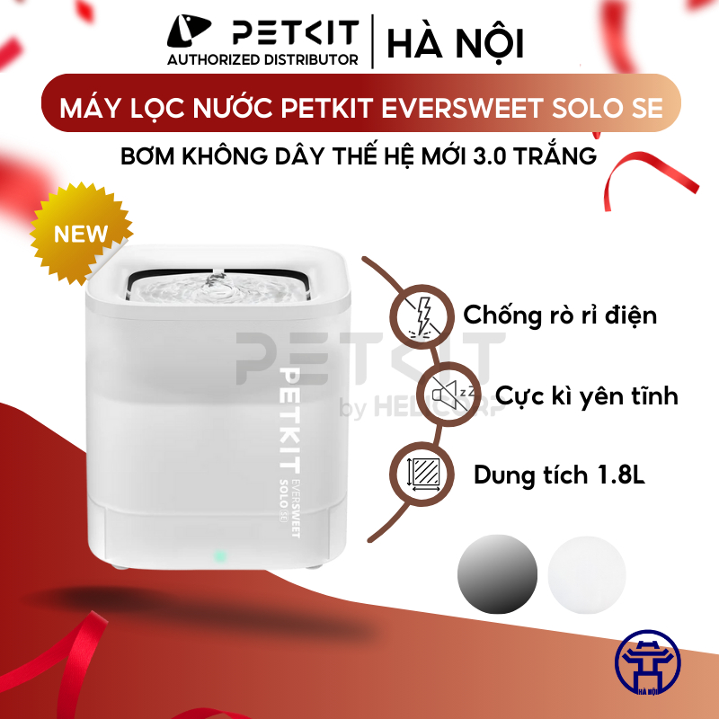 Ảnh Máy Lọc Nước Cho Chó Mèo PETKIT SOLO SE Công Nghệ Bơm Không Dây An Toàn Điện Sử Dụng Nguồn USB 5V 1
