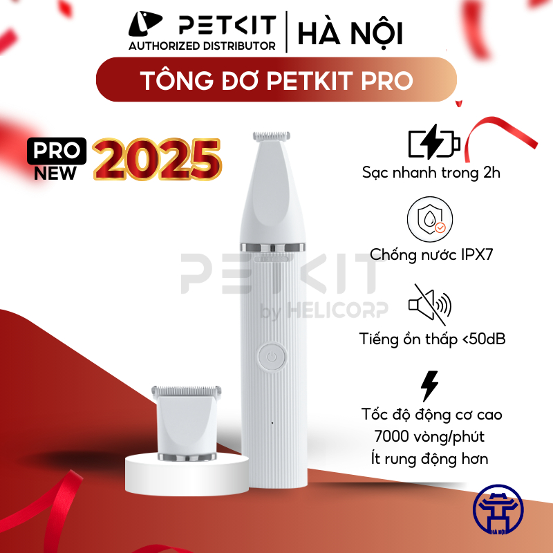 Ảnh Tông Đơ Cắt Tỉa Lông Thú Cưng PETKIT Pro 2in1 Căt Êm, Mạnh Mẽ, Pin Trâu Lên Đến 65 Phút 1