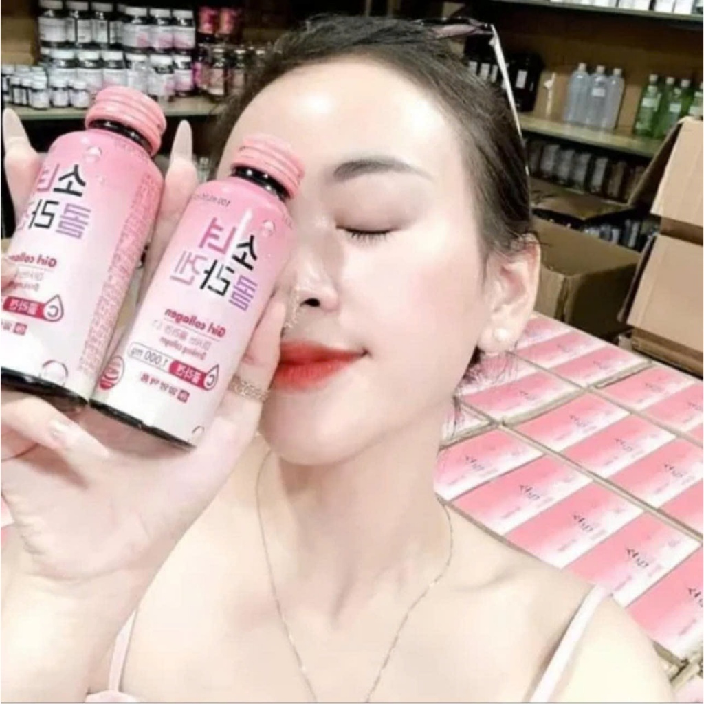 Nước uống đẹp da Girl Collagen 1000mg Hàn Quốc Hộp 10 chai